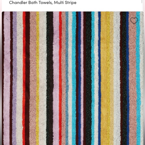 Set of 4 XL Missoni Home Chandler Bath Towels, Multi Stripe - Picture 2 of 4